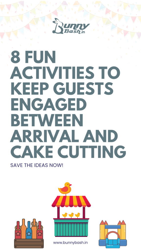 8 fun activities to keep guests engaged between arrival and cake cutting.